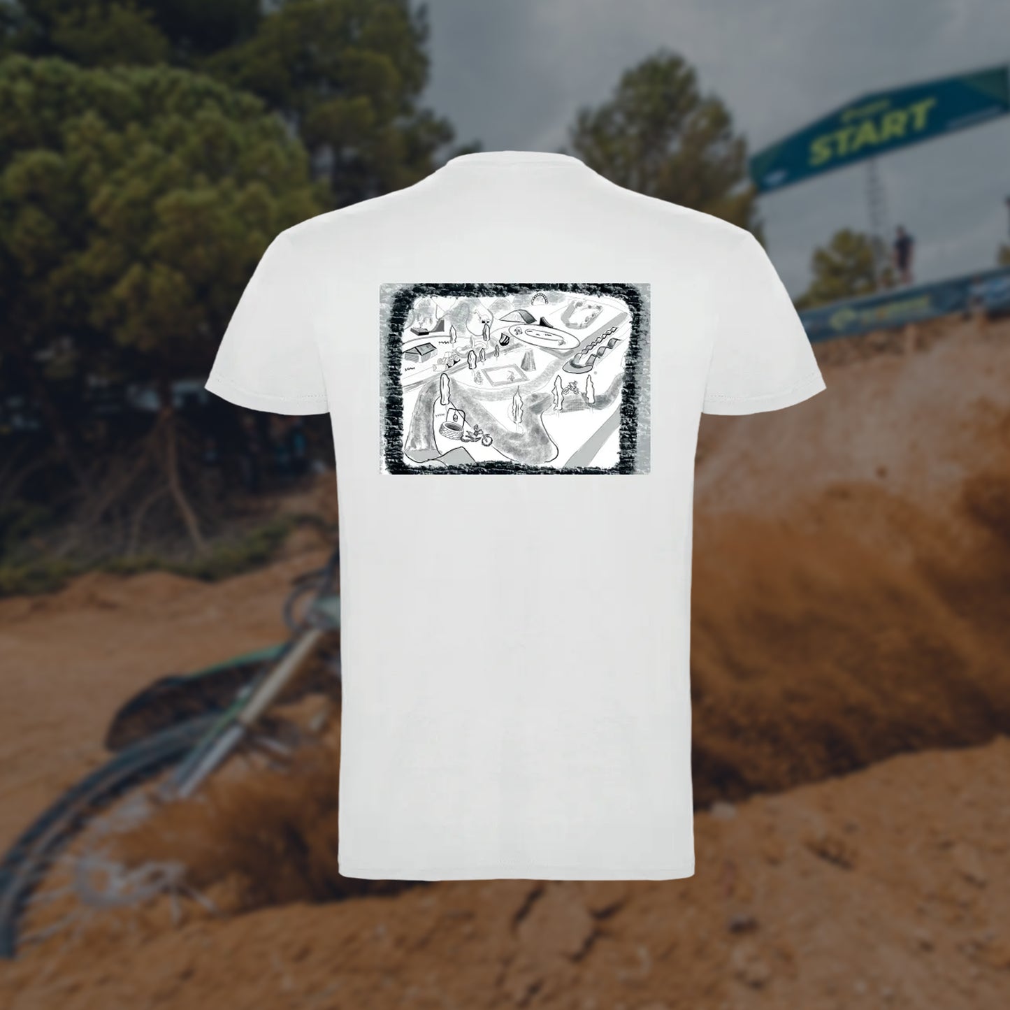 Nico Map White Short Sleeve T-Shirt