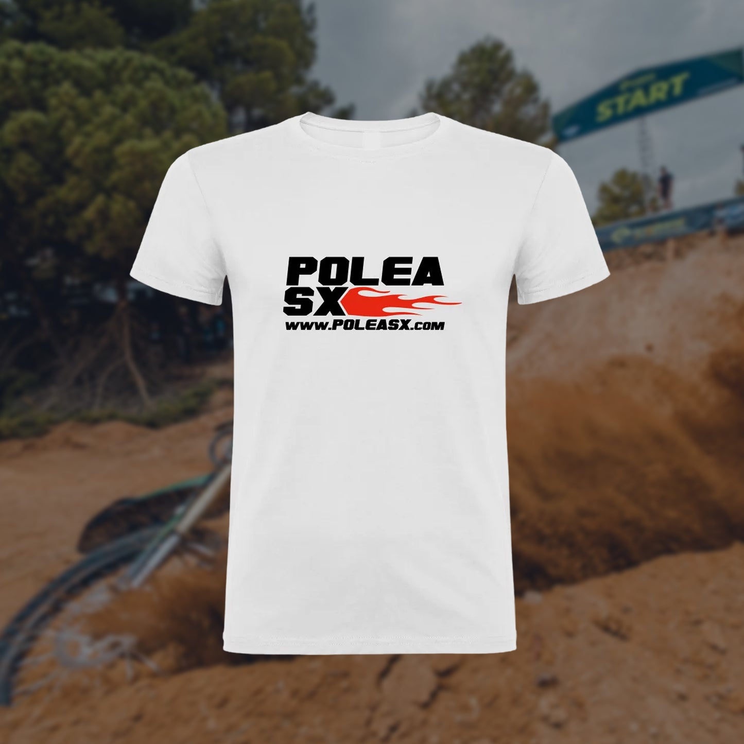 Camiseta Manga Corta Blanca PoleaSX