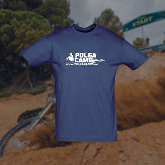 Camiseta Manga Corta Azul Polea Camp