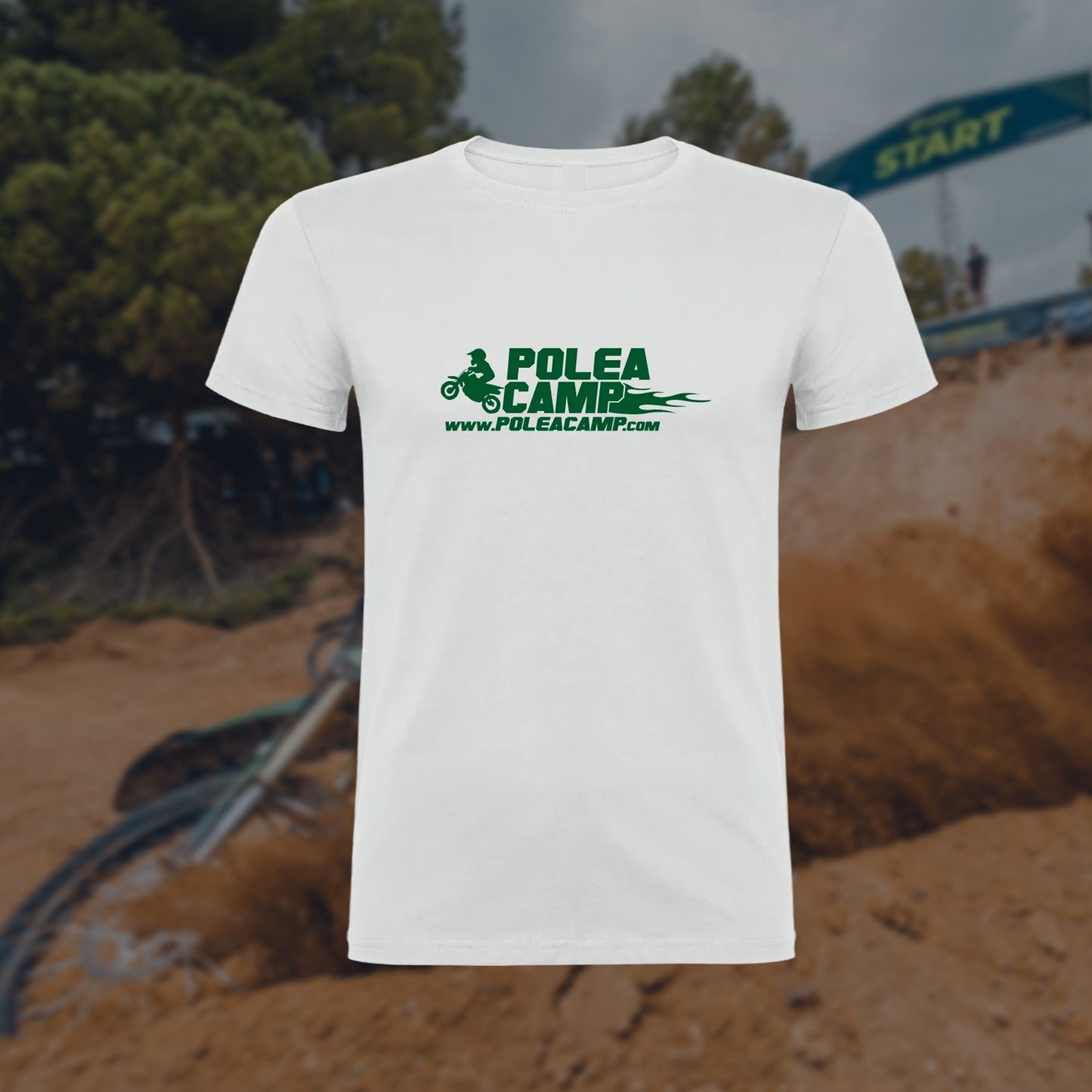 Camiseta Manga Corta Blanca Polea Camp