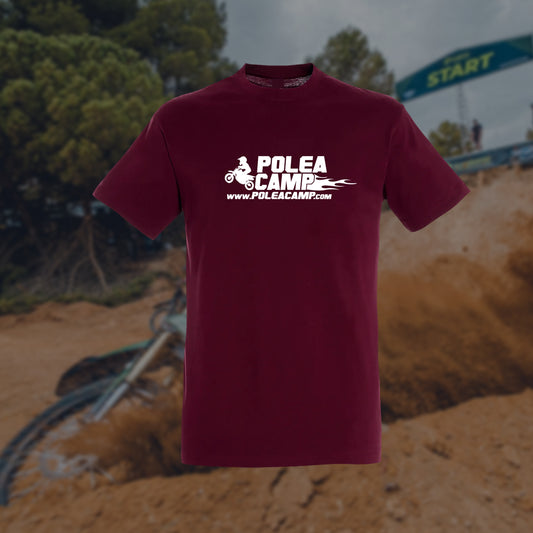 Camiseta Manga Corta Granate Polea Camp